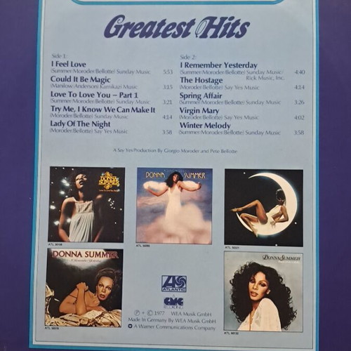 Donna Summer Greatest Hits vinyl record used