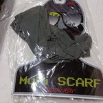 Multi scarf Polo gray, new, polyester