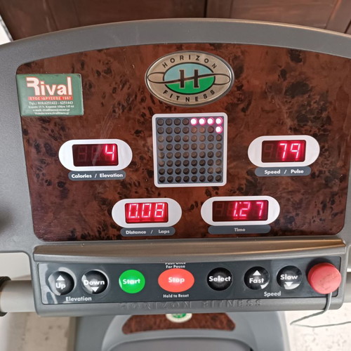 Horizon Paragon treadmill used with shock-absorbing deck