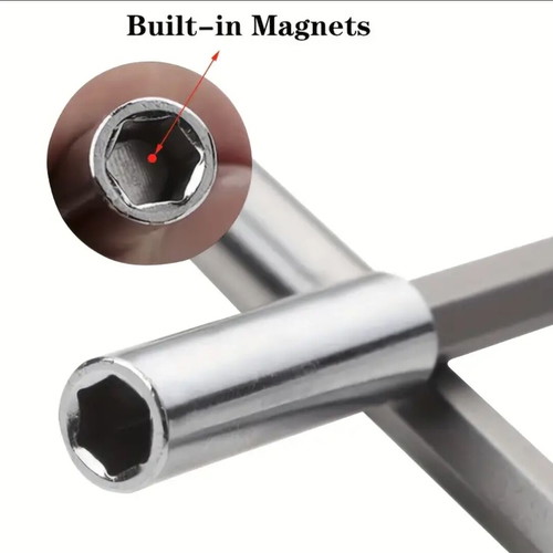 Magnetic drill extension 60mm with hex shank new