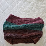Knitted neck warmer used