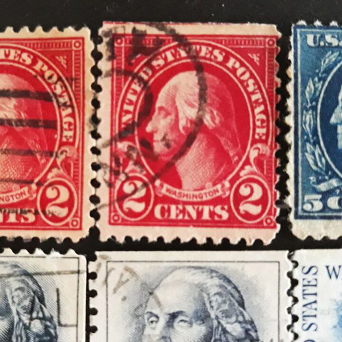 Γραμματόσημα George Washington σαν καινούργια, ΗΠΑ 1908-1981, σετ 5 τεμ.