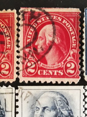 Γραμματόσημα George Washington σαν καινούργια, ΗΠΑ 1908-1981, σετ 5 τεμ.