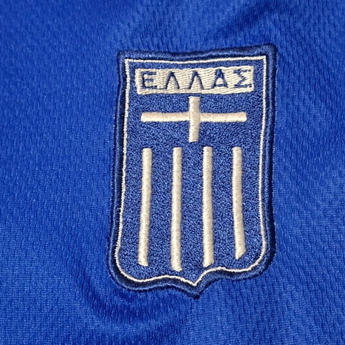 Greece National Football Jersey 1998 Stelios Giannakopoulos used, Diadora, authentic, size XL