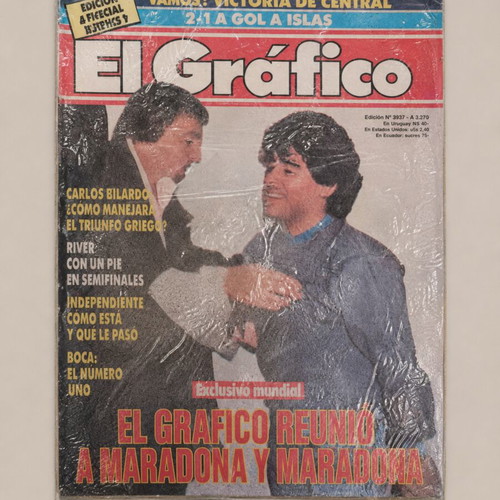 El Gráfico Nº3537 magazine with Maradona & Menotti, collectible