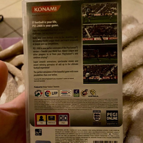 PES 2008 for PSP like new with manual and case