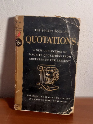 Book of quotations used, collectible from 1941, American