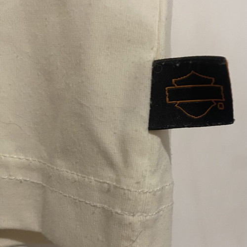 Harley Davidson vintage top used, ecru-white color, special neckline