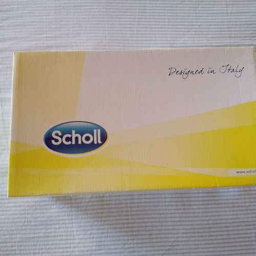 Scholl slippers new anatomical leather blue