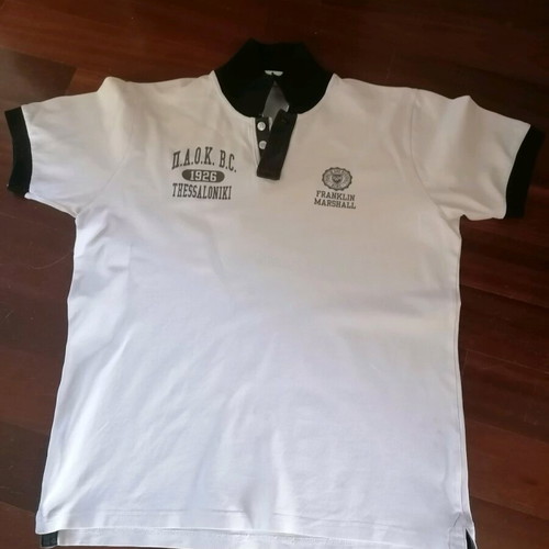 Polo Franklin Marshall PAOK collectible men's white like new