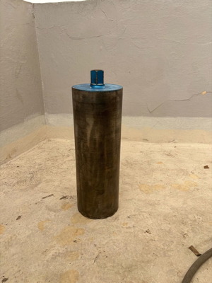 Διαμαντοκορώνα καροτιέρας Φ 165x450mm υγρής κοπής μεταχειρισμένη
