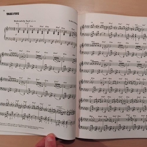 Dave Brubeck Anthology and Ragtime Piano books used