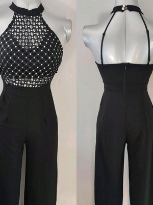 Βραδινό Jumpsuit με παγιέτες