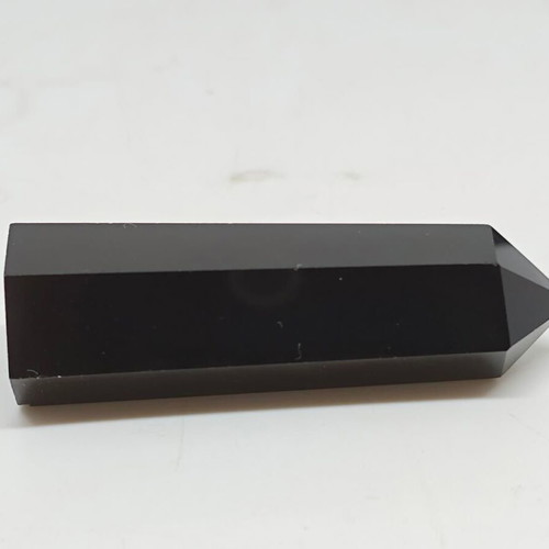 Obsidian decorative obelisk like new, natural black crystal