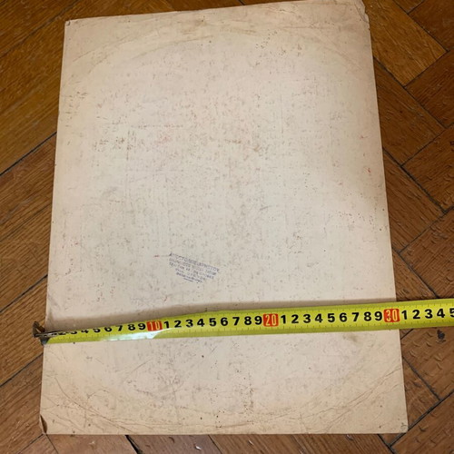 Cinema poster used from western film, authentic cardboard 30x40