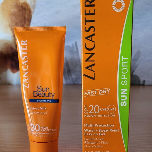 Lancaster sunscreens new with spf 30 and spf 20 protection