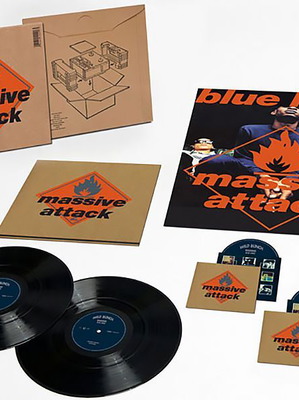Massive Attack Blue Lines limited deluxe edition 2LP + CD + DVD box set used