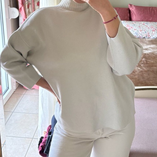 Zara Oversize Sweater white like new, size S