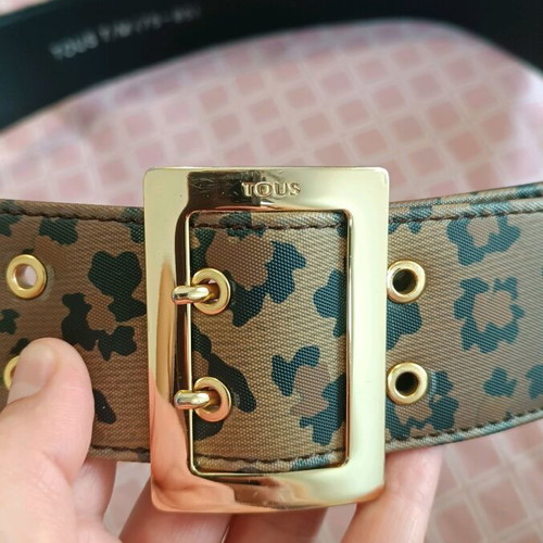 Tous belt authentic like new, brown animal print, size 80