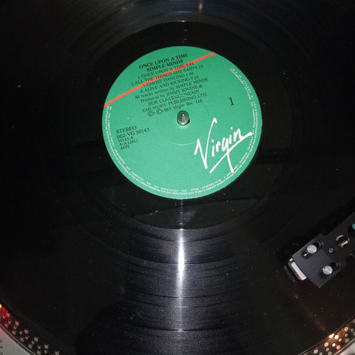 Simple Minds Once Upon a Time vinyl record, Greek edition 1985