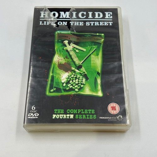 Homicide Life on the Street DVD box set used, complete fourth series 6 disc