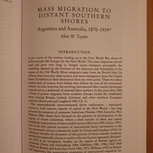 Migration and the International Labor Market 1850 - 1939 book like new