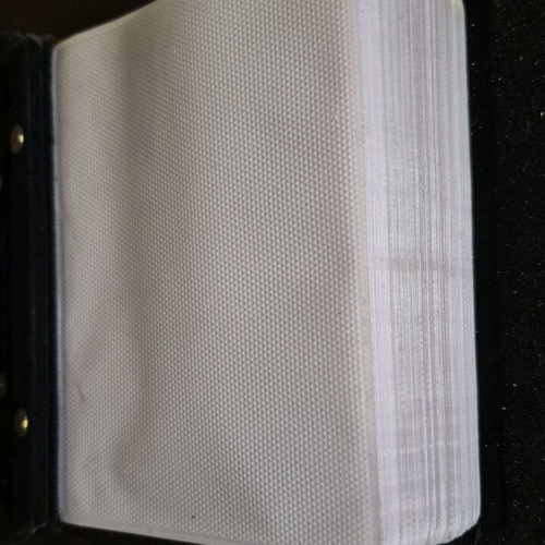 Photo album used with external frame