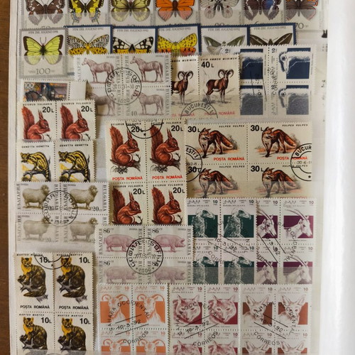 A4 Album 16 Pages with Rich Animal Stamp Collection like new