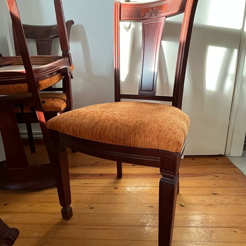 Dining set used with 6 chairs, solid wood