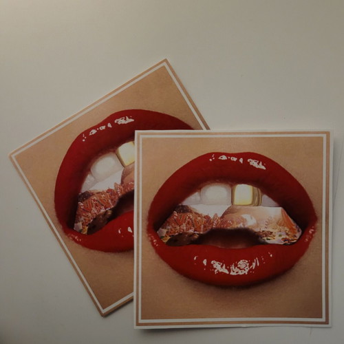 Handmade pop art Sweet tooth sticker new