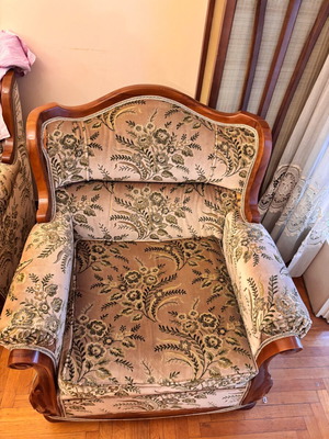 Armchair used, vintage style