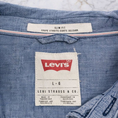 Levi's Denim 1955 Vintage shirt like new, size L/M, blue