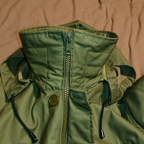 Tenson coat like new, green, with removable lining and hood