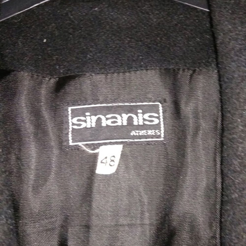 Sinanis coat used, black, size 48