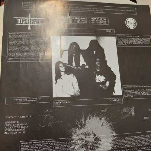 Nightfall Parade Into Centuries LP, Metal