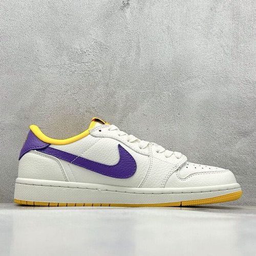 Air Jordan 1 Low LA Lakers Edition new handmade sneakers
