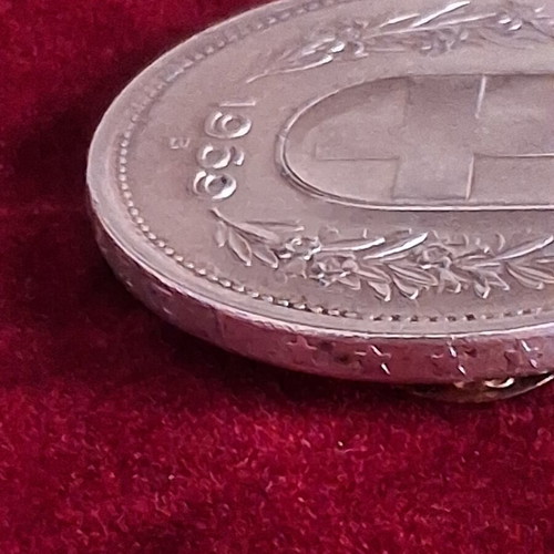 Switzerland 5 Francs 1969 B silver coin used, 835‰ silver