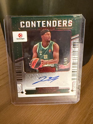 Panini Contenders Euroleague 2025-26 Jerian Grant /49 auto καινούργιο Panathinaikos