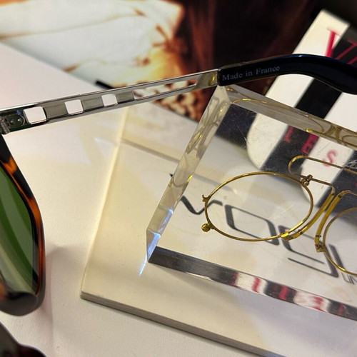 Vintage sunglasses made in France new, tortoiseshell frame with green lenses