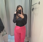 H&M Fuchsia Bell-Bottom Pants like new, size S