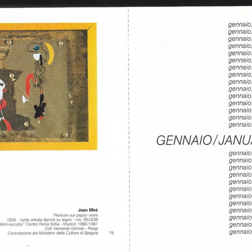 '88 I Giorni E Gli Artisti Italian Diary 1988 used