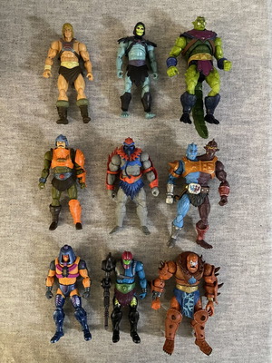 Masters of the Universe New Eternia action figures set like new
