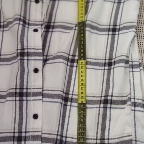 Livergy men's shirt medium used, cotton, white and blue