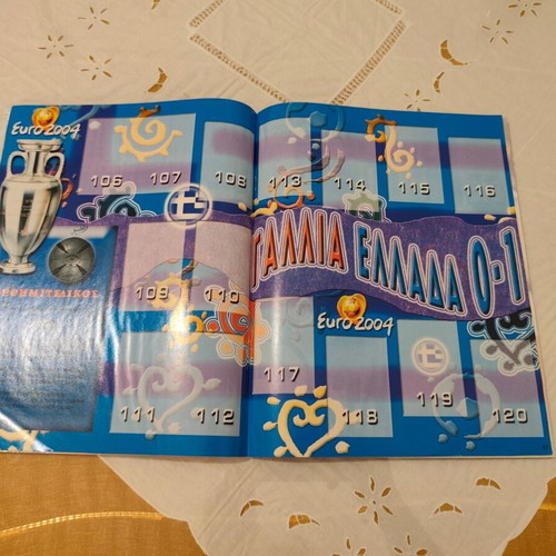 Euro 2004 empty sticker album