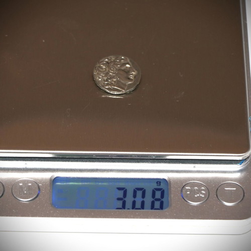 Ancient Coin Alexander the Great Silver Plated Replica Necklace Chain