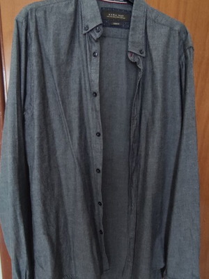 Zara shirt, gray, size L