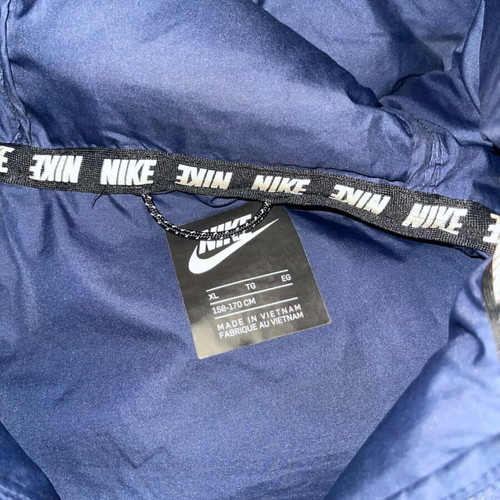 Nike jacket with hood unisex used, blue, 16+