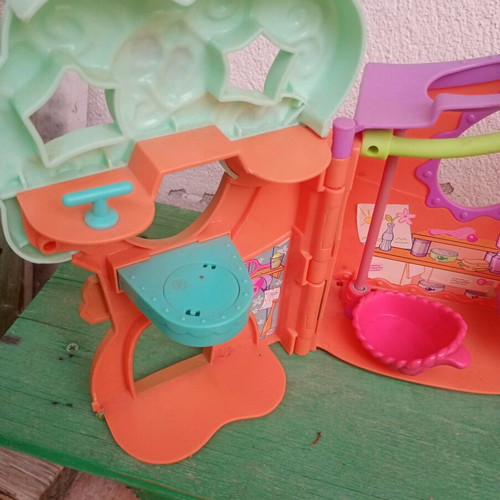 LPS Littlest Pet Shop 2007 Orange Club House Treehouse Playset