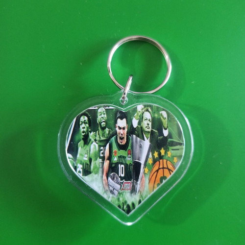 Panathinaikos Heart Keychain No7 new