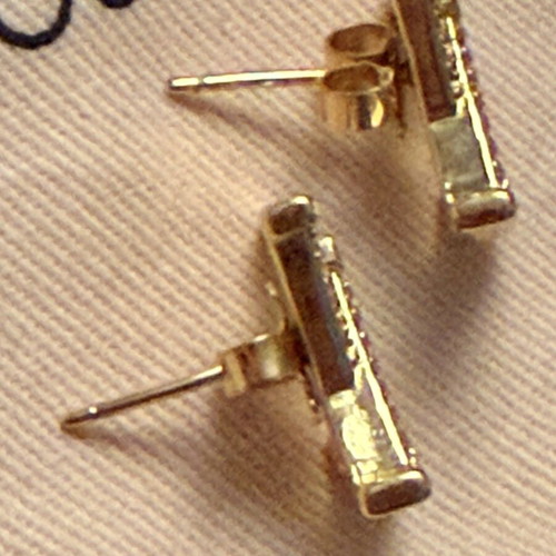 Louis Vuitton earrings gold tone new
